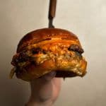 Flaming onion smash burger 