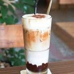 kawa latte z syropem