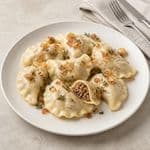 Pierogi z pieczoną gąską 