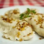 Pierogi z kaszą i mięsem