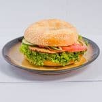 Bajgiel Burger Nielone (wege mięso)