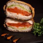 Sushi burger z Łososiem.